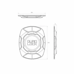Quad Lock Adaptateur Téléphone QUADLOCK Universel V3 -Demolition Parts Soldes Boutique adaptateur telephone quadlock universel v3 2