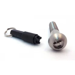 ANTI-VANDALE ANTIVOL VIS CHARIOT DE SELLE ANTIVANDALE M8X45 + CLE