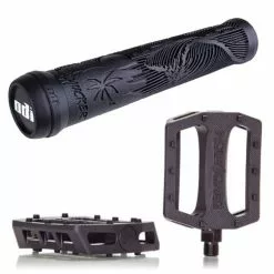 Demolition Parts Pack DEMOLITION Pédales Trooper Noir + Poignées ODI Hucker Noir