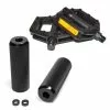 Generique Pack Pédales PC+ Pegs Aluminium Noirs - Wheeling Bike