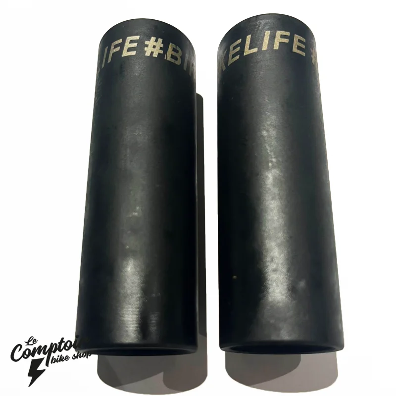 Pack Pegs BIKELIFE Noirs + Grips BIKELIFE Transparent 4 Pack Pegs BIKELIFE Noirs + Grips BIKELIFE Transparent – Image 2