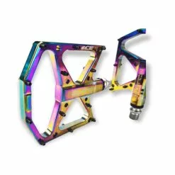 Pédales ICE FAST Butch Aluminium CNC 9/16e Oil Slick -Demolition Parts Soldes Boutique pedales ice fast butch aluminium cnc 916e oil slick 2