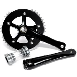 P&A PEDALIER GEN FIXIE 172MM 46T BLK BCD130