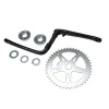 Cgn PEDALIER MONOBLOC BMX MANIVELLES 170mm -Demolition Parts Soldes Boutique pedalier monobloc bmx manivelles 170mm