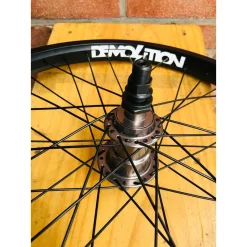 Roue Custom KHE X Demolition 20' Freecoaster Noire -Demolition Parts Soldes Boutique roue custom khe x demolition 20 freecoaster noire 4