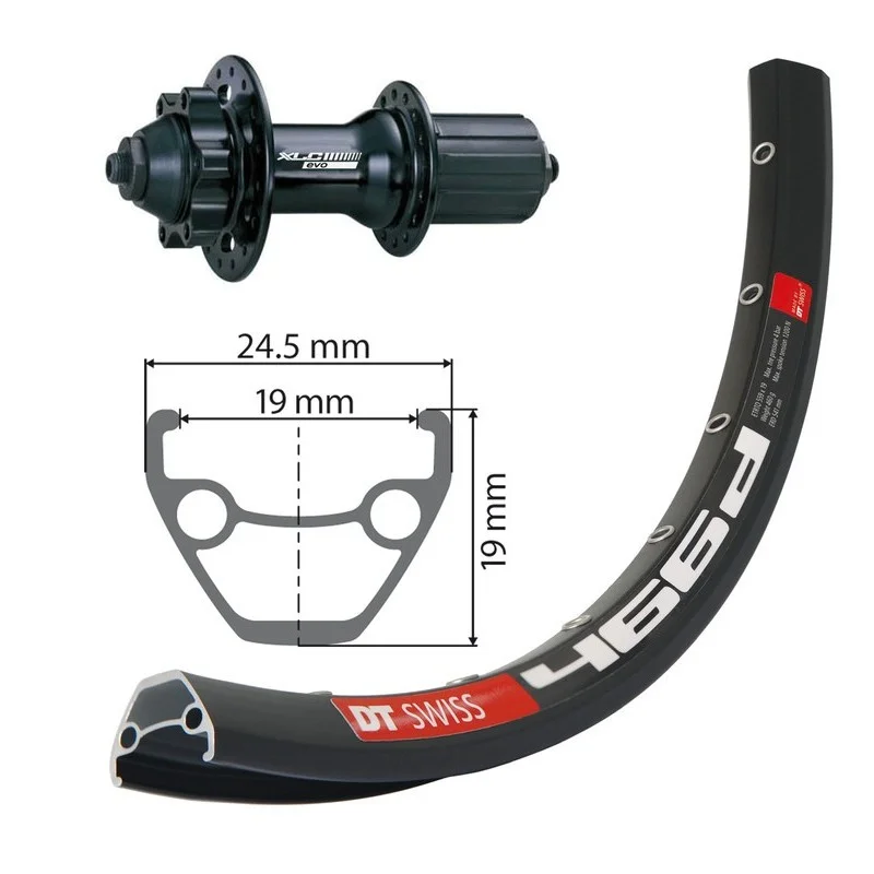 Dt-swiss Roue DT SWISS Arrière 29" K7 8-10v à Disques Noire 3 Dt-swiss Roue DT SWISS Arrière 29" K7 8-10v à Disques Noire