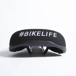 Selle BIKELIFE Noire Logo Blanc -Demolition Parts Soldes Boutique selle bikelife noire logo blanc 2