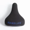 Selle BIKELIFE Noire Logo Bleu
