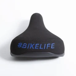 Selle BIKELIFE Noire Logo Bleu -Demolition Parts Soldes Boutique selle bikelife noire logo bleu 2