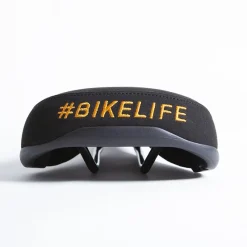 Selle BIKELIFE Noire Logo Orange -Demolition Parts Soldes Boutique selle bikelife noire logo orange 2
