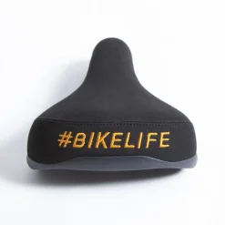 Selle BIKELIFE Noire Logo Orange -Demolition Parts Soldes Boutique selle bikelife noire logo orange 3