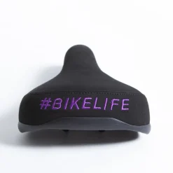 Selle BIKELIFE Noire Logo Violet -Demolition Parts Soldes Boutique selle bikelife noire logo violet 3