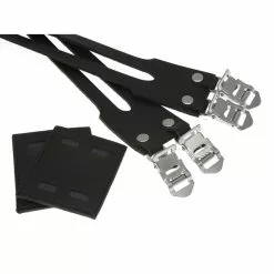 Straps Double BLB Cuir Pour Fixie Ou Vélo à Pignon Fixe - Noirs